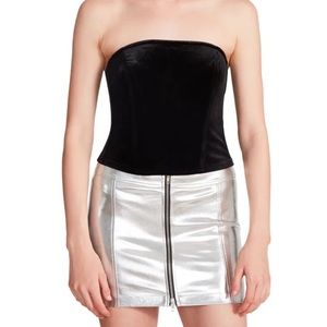 Steve Madden Nikko Velvet Corset Top